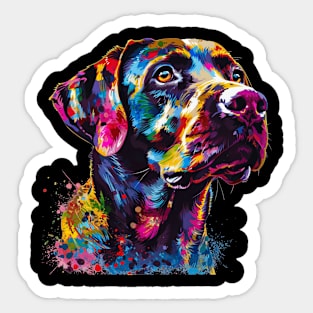 Labrador Retriever Colorfull Pop Art Design For Dog Onwer Sticker